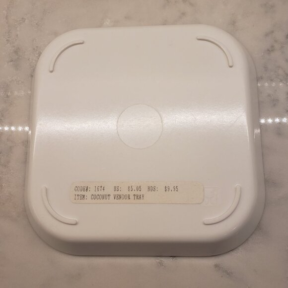 Jill Walker's The Chattel House and the Coconut Vendor in Barbados Plastic Plate - Picture 3 of 6